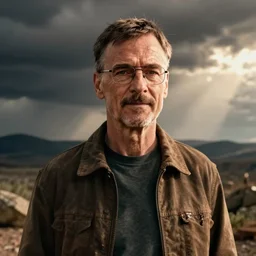 a screenshot of walter white from a realistic animated film, unrealengine, cinematic, dynamic lighting