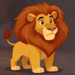 beautiful detailed character design of a cartoon lion'the lion king ', tlk, cartoon profile picture. deviantart adoptable, style of maple story and zootopia, portrait studio lighting by jessica rossier and brian froud in the style of disney, artstation deviantart alphonse mucha