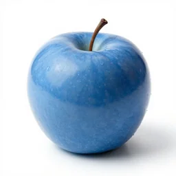a blue apple