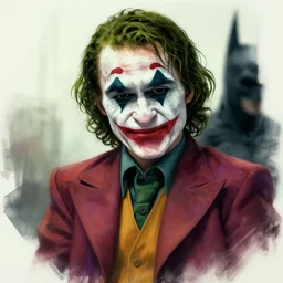 the joker as batman, digital painting, amazing detail, artstation, cgsociety