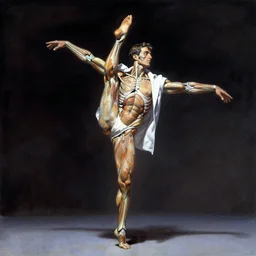 dancing anatomy study in dynamic poses by frank frazetta