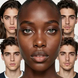 stunning goddess of life portrait, dark skin and clear eyes. realistic, symmetrical face. art by bowater charlie, mark brooks, julie bell, arian mark, tony sandoval