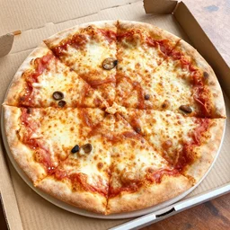 paying for a quarter - sized pizza with a pizza - sized quarter.