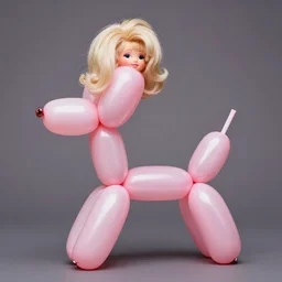 Dolly Parton as a balloon animal