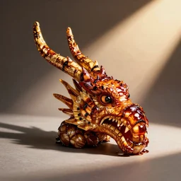 delicious honey roasted whole dragon head, food blog photo