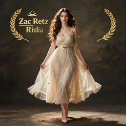 cute girl, full body, style by zac retz,