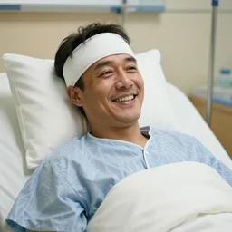 jfk happily recovering in the hospital with a head bandage, high quality, sigma 8 5 mm
