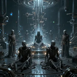 lost souls trapped in the quantum divinity of this Artificial machinery called reality 4k ultra high level of detail