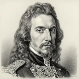 pencil drawing of beautiful russian peter the great, hyper realistic face, in the style of greg rutkowski, fantasy, amazing detail, epic, elegant, smooth, sharp focus, from the front