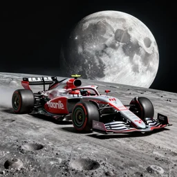 Formula 1 racing on the Moon