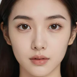 close up face female portrait 30 years old