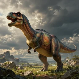 dinosaur strutter, dinotopia, James Gurney, trending on Twitter