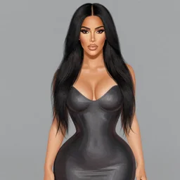 digital art of kim kardashian in the style of alex gray
