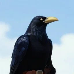 raven from teen titans looking at the sky