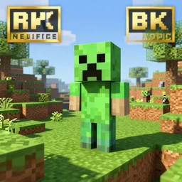 Mincraft but it's hyoer realistic high quality image of a landscape with a creeper 4k stunning award winning