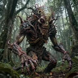 picture of a complex cronenbergian disgusting and montruous creature in louisiana, southern gothic dark and intricate photograph