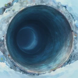 frozen sewer tunnels, sharp focus, cool color palette, studio ghibli, key anime visuals, trending on artstation, detailed, 4 k