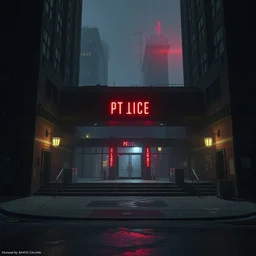 photo the last us part 2 police station : 5 4 k rtx hdr volume light concept studio matte painting environement digital illustration fanart artstation by eytan zana and balazs agoston, jad saber, aaron limonick, pablo dominguez and florent lebrun and robby johnson
