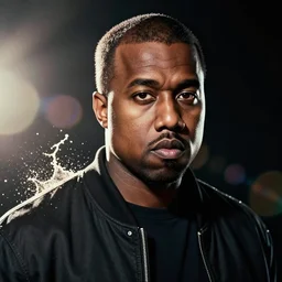 Portrait of Kanye West as the god0emperor of mankind, splash art, cinematic lighting, dramatic,  octane render, long lens, shallow depth of field, bokeh, anamorphic lens flare, 8k, hyper detailed, 35mm film grain