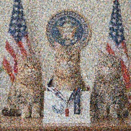 a presidential election of cats, realistic 4k