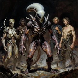 r. j. macready the thing 1 9 8 2 creature monstr john carpenter by stanley artgerm lau, wlop, the thing alien assimilation, metamorphose, rossdraws, frank frazetta, andrei riabovitchev, marc simonetti