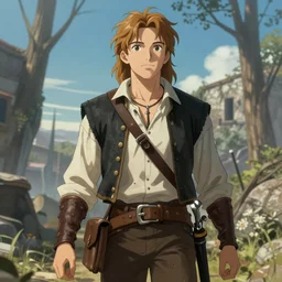Guybrush threepwood, digital painting, 4k, anime key visual, artstation, kuvshinov ilya