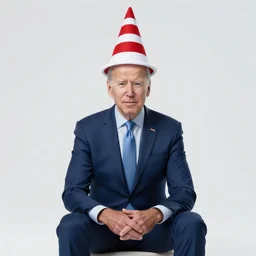 wide - angle photo joe biden wearing a dunce cap and sitting in the corner of a kindergarten class, time magazine 2 0 2 2