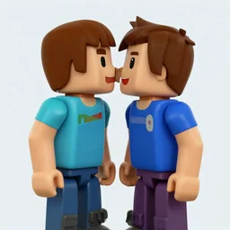 two people from roblox kissing them shuder