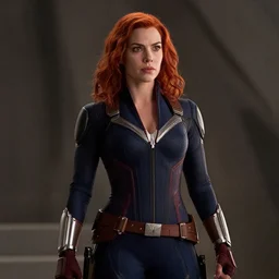 film still of Alyson Hannigan playing Black Widow in The Avengers, 4k