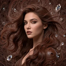 song of the wind, beauty portrait, unique, chocolate. intricate background, fantasy art by peter mohrbacher, greg rutkowski, craig mullins, ruan jia, thomas kinkade, victo ngai. unreal engine, blender, octane, ray tracing. fractal crystal, sharp focus, masterpiece, post processing, deviantart