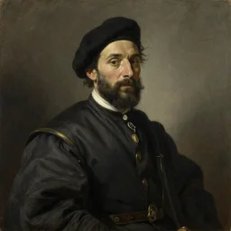 Khaby Lame, oil on canvas by Rembrandt