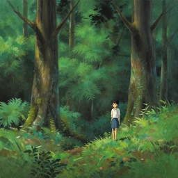 forest landscape painting by alex horley makoto shinkai matte miyazaki painting