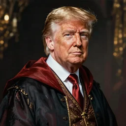 Donald Trump as a wizard