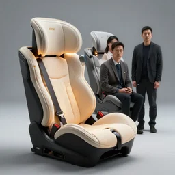 a car seat design by cory loftis, fenghua zhong, ryohei hase, ismail inceoglu and ruan jia. volumetric light.