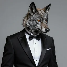 werewolf wearing a tuxedo, artstation