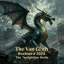 Dragon in sytle of Van goth