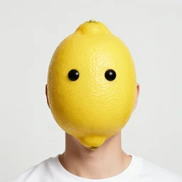 lemon headed man with hard black eyes very relaxed, rule of thirds, super sharp, 4 k, ultra detailed, norman rockwell, richard corben, epic scope.
