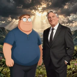 Peter Griffin and Miloš Zeman