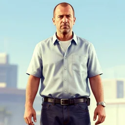 Saul Goodman in GTA V, cover art by Stephen Bliss