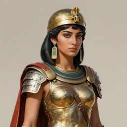 portrait of a female warrior in sumerian armor, greek mythology, intense, an ultrafine hyperdetailed illustration by kim jung gi, irakli nadar, sharp focus, bright colors, fantasy, d & d, rim lights, unreal engine 5, global illumination, radiant light