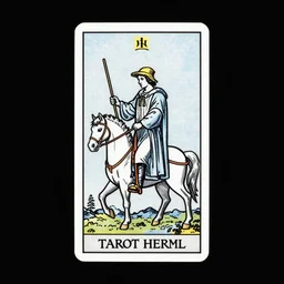 Yoshua Bengio  on the Tarot Hermit card. Classic Rider–Waite tarot deck illustrated by Pamela Colman Smith