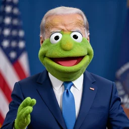 muppet like puppet of joe biden,