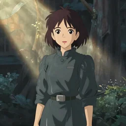 cate blanchet in the style of hayao mitazaki
