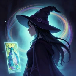 side portrait dark witch, gloomhaven, soft, smooth, luminescent, art nouveau tarot, backlit glow, colorful swirly ripples, gaudy colors, aesthetic octane render, unreal engine, 8 k, by artgerm, greg rutkowski, alphonse mucha