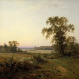 A serene landscape in the style of Asher Brown Durand.
