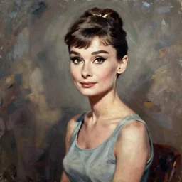 audrey hepburn art by marie krøyer