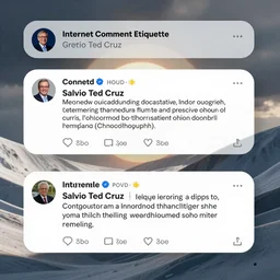Internet Comment Etiquette Great Salvio Ted Cruz