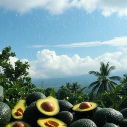 they sky raining avocado