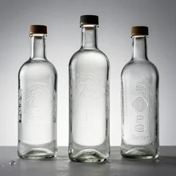 premium battle shapes, embossed glass, glass bottles, behance, packaging design
