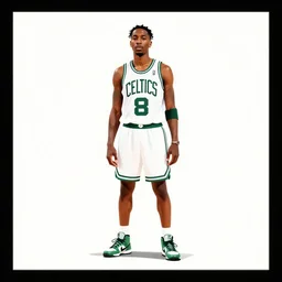 wiz khalifa is larry bird, boston celtics, 1 9 8 0 s movie poster, minimalist, fan art, trending on artstation